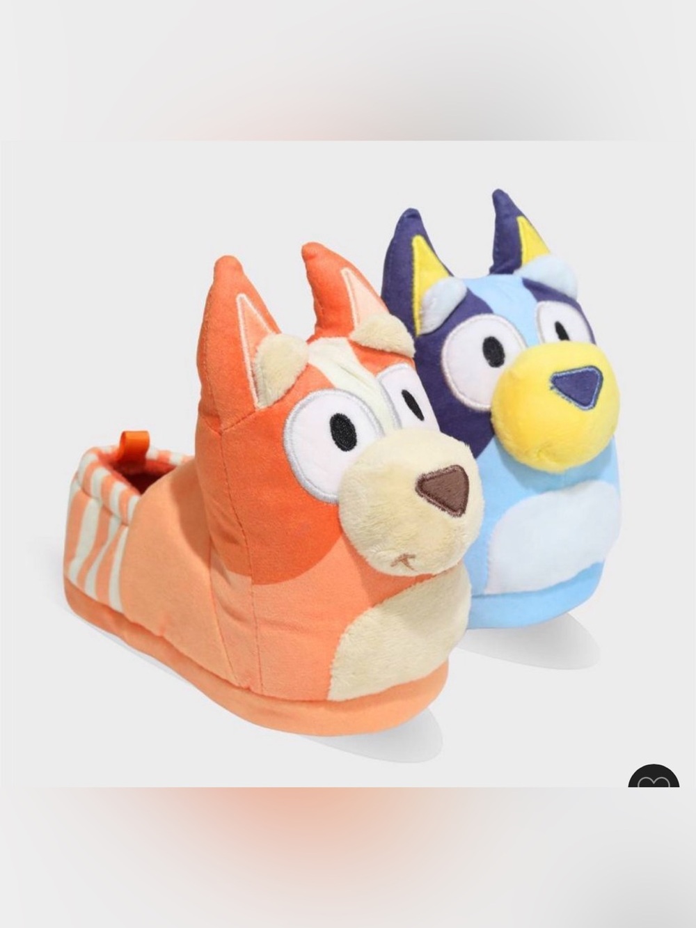 Target Kids Plush Character Slippers in Orange and Blue
